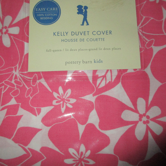POTTERY BARN DUVET FULL QUEEN NEW KELLY FLORAL - Picture 2 of 5